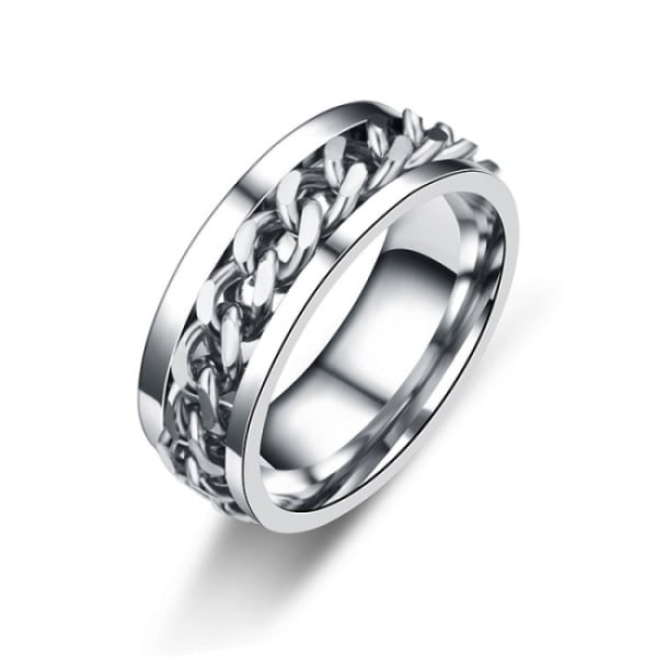 Anti-stress ring with bottle opening function silver 20.7 mm Silv