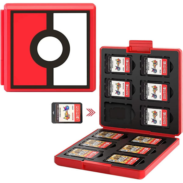 Nintendo Switch Lite NS spillkortholder - Lagrer opptil 12 spill