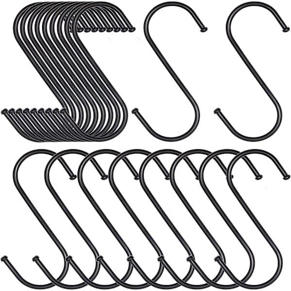 Små S-kroge (20 stk.), Multifunktionelle metal kroge til køkken