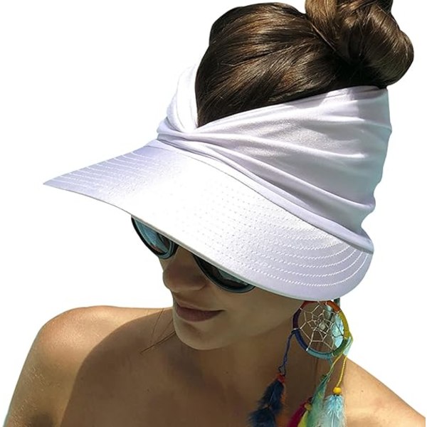 Visor Cap Naisten aurinkohattu - Leveä reuna - UPF 50+ UV-suoja Fol