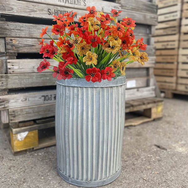 12 bundter UV-bestandige udendørs kunstige blomster til haver
