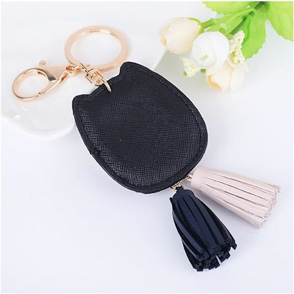 1 st Hibou Tassel Nyckelring Hänge Charm Nyckelring Mode Kvinna