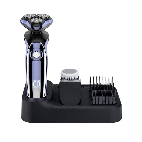 Multifunksjonell elektrisk barbermaskin LCD digital display fire i én