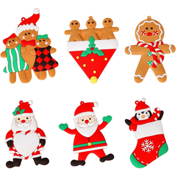 Juldekorationer, pepparkaksgubbe-prydnader för julgran