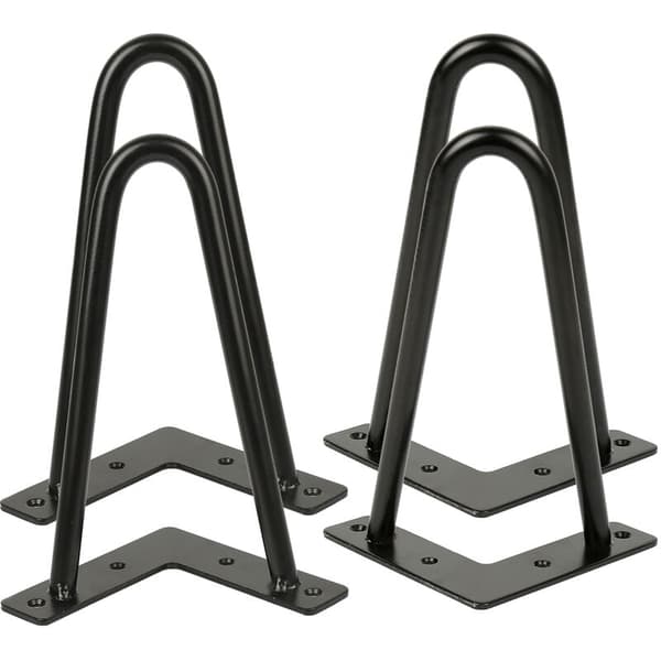 Set med 4 bordsben 20 cm för industridesignbord