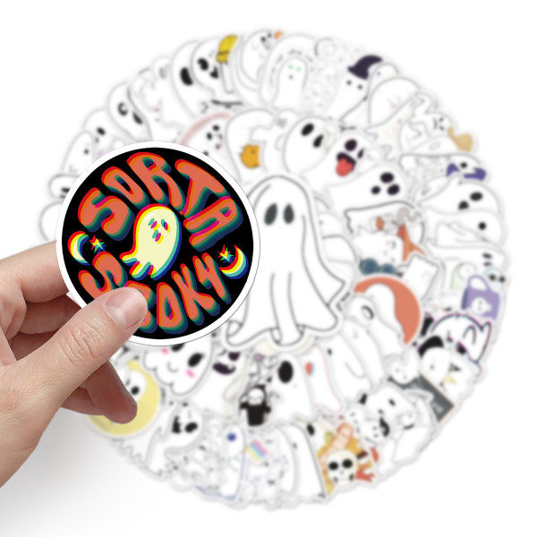 [Ghost-100st] Ghost Stickers för pojkar Flickor Tonåringar Vuxna, Trendiga