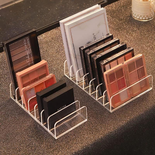 Klar (S+L) Palette Organizer, 7 Rum Plast Makeup Organizer
