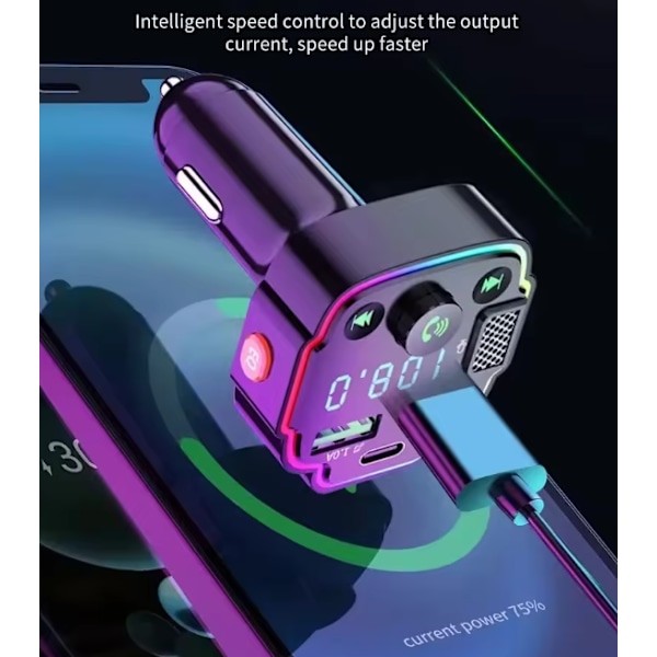 Auton Bluetooth FM -lähetin, MP3-soitin, handsfree, PD