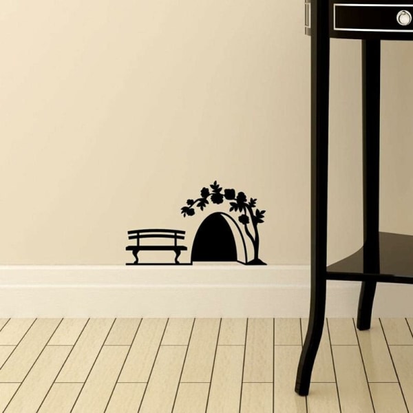 Mousehole Wall Art Sticker Wash Mouse Vinyl Decal Baseboard Funny