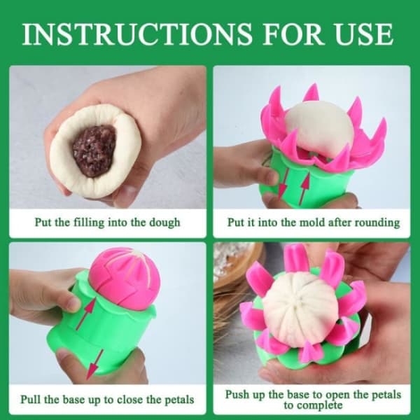 1 stk. Bun- og Dumplingmaker - Dampet Fylt Form