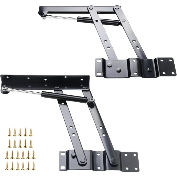 2 Pcs Black Lift Up Coffee Table Hinge,Heavy Duty Lift Up Coffee