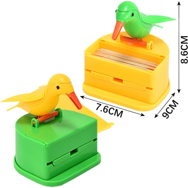2 stk. Automatisk tannpirkholder for fugler