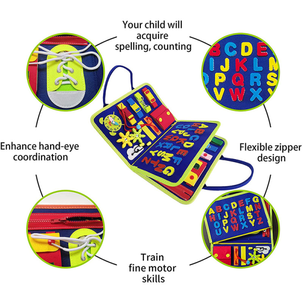 Kiireinen lauta 3 kerrosta Montessori Sensory Toy Lahja 1 2 3 vuotiaille
