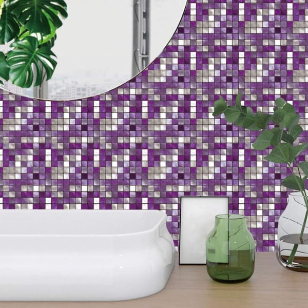10 st mosaikplattor självhäftande vattentäta mosaikplattor