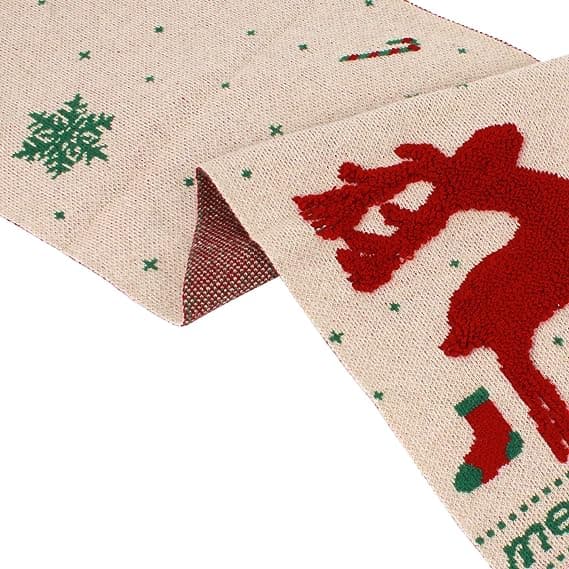 Lille hjorte julehalstørklæde til kvinder, efterår og vinter