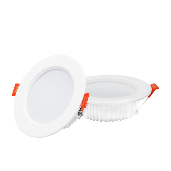 LED-downlight, 2-pack, extra platt, LED-downlight inomhus tak L