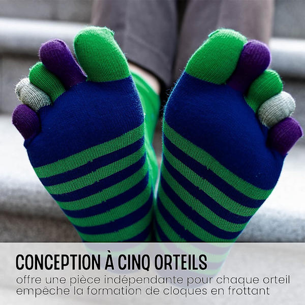 Herr 5-Finger strumpor Split Toe strumpor, Sport Herr Toe Sock Five