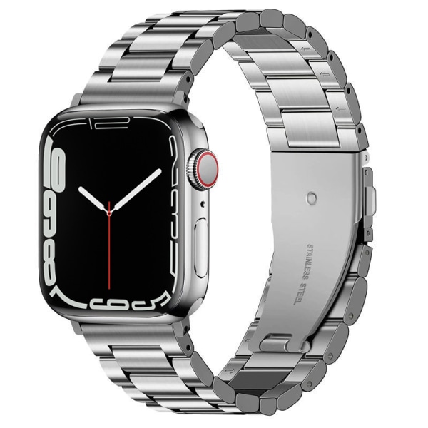 Silver, 38/40/41 mm, lämplig för Apple Watch högkvalitativa metaller