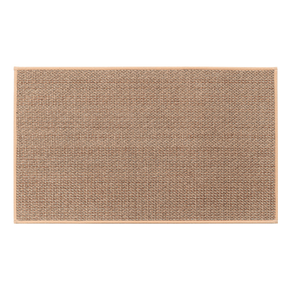 Vaskbart køkkentæppe, skridsikkert, kunstigt sisal, kunstigt jute
