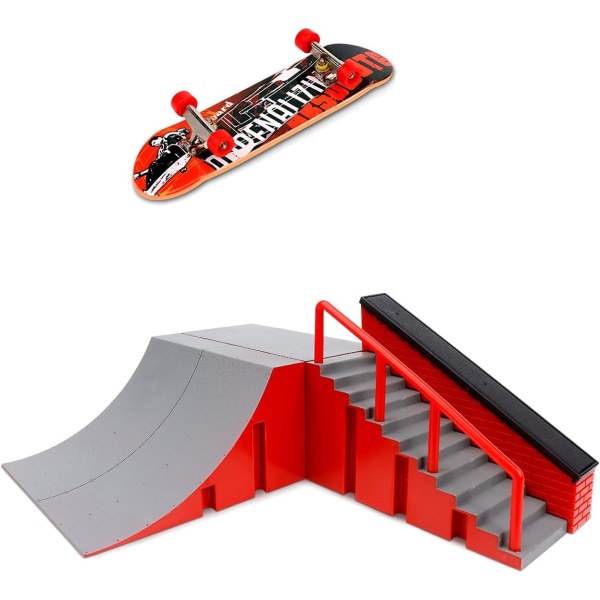 Finger Skateboard Ramp Kit - Mini Skate Park Kit træningstilbehør