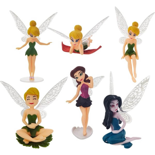 6 Pieces Elf Garden Figurines Angel Statue Garden Figurines Fairy