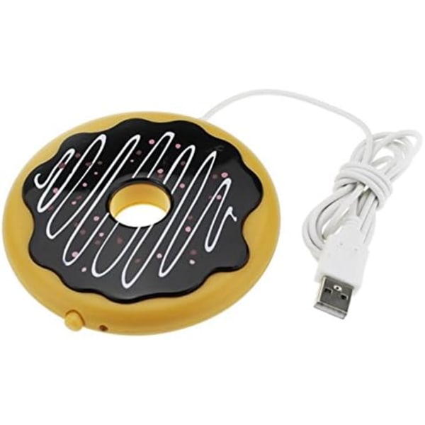 Varme underlag, Donut-formet USB-koppunderlag for kaffe og te drikke Wa