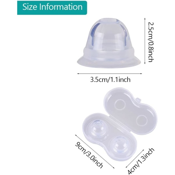 Nippelkorrigering, 2 stk. Nippeltrekkere Silikon Gel Nippelterapi