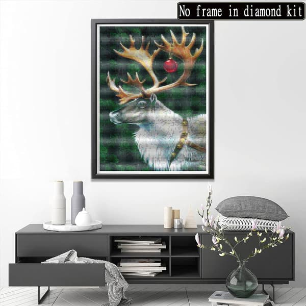 （24）DIY Diamantmaleri Julekit, 5D Julebroderi D
