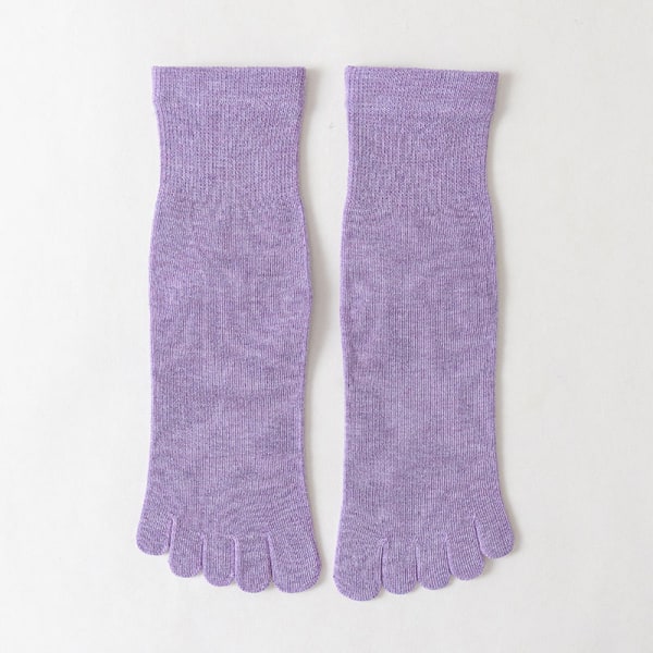 Light Purple 5 Pairs Men's Cotton Socks Autumn and Winter All-Mat