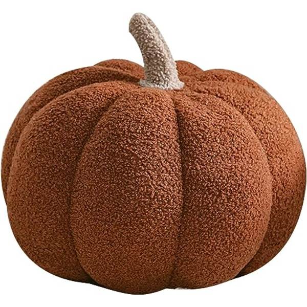 1 stk. Halloween græskarpude, græskar plys gulvpudendekor, T