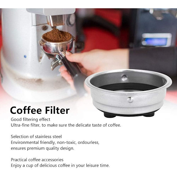 51mm Kaffeefilterhalter, Wiederverwendbarer Permanenter Kaffeefilter Unfil