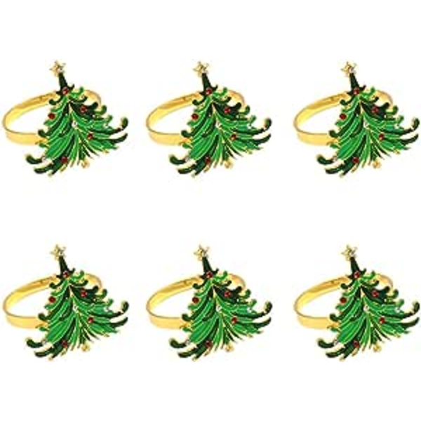 6 st julservettringar julgranservettringhållare