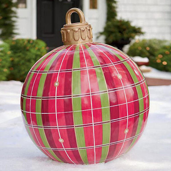 60 cm stor julkula, transparent boll, jättestor uppblåsbar jul