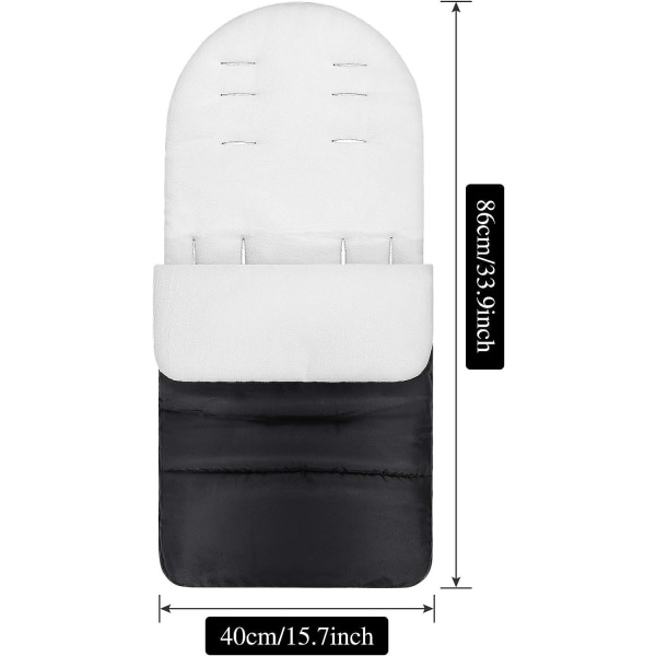 Universal barnevogn fotpose, vanntett babysovepose for Str