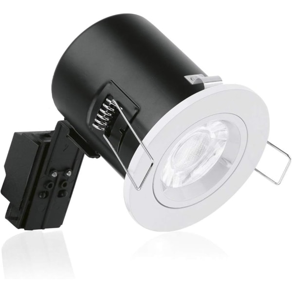 20 st GU10 infällningsram fjäderklämmor 57 mm diameter Sp