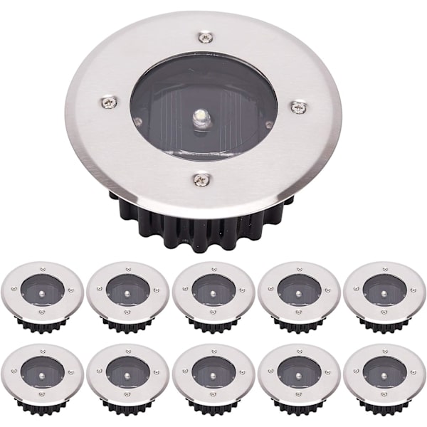 LED solcellsmarkbelysning 10-pack, TOSHIN utomhusbelysning, gatubelysning