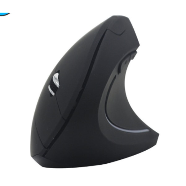 Sort, sort Bluetooth ergonomisk mus, 6400 DPI lodret mus, 6