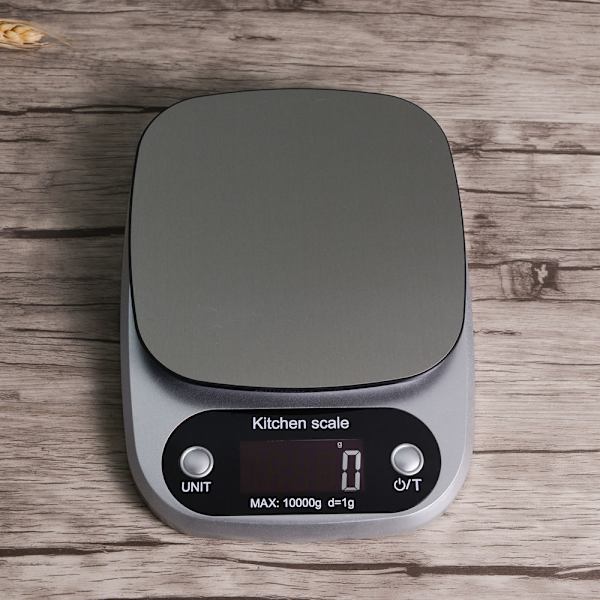 Digital bakköksskala - Från 1g till 10kg - Rostfritt stål