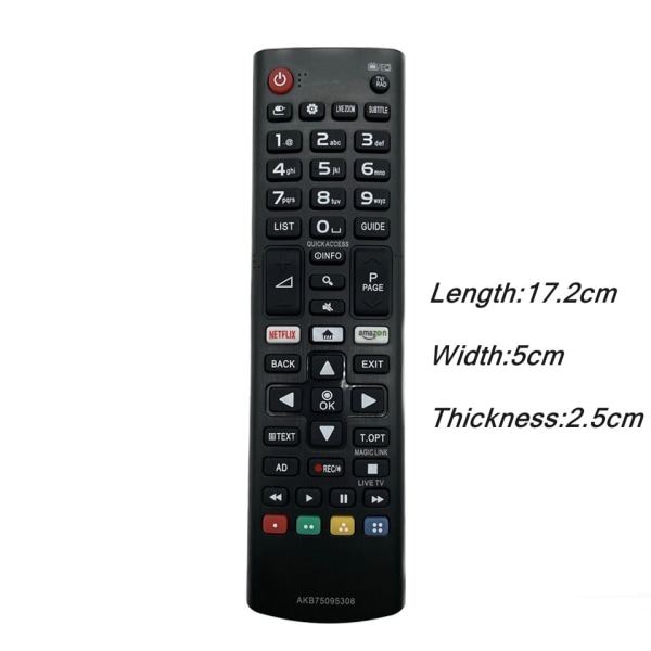 LG TV fjärrkontroll AKB75095308 svart