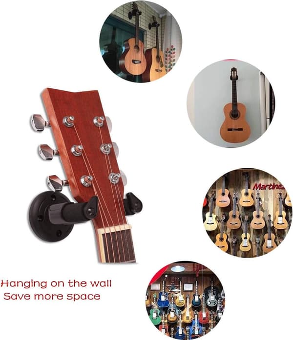 Vægbeslag til akustisk og elektrisk guitar, violin, bas, ukulele