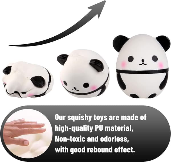 Panda Egg Galaxy Collection Squishies Nyhet Stressavlastande Leksak