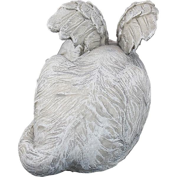Minnesmärke för husdjur, ängelstaty, gravsten, 12 cm, polyresin