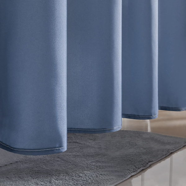 Mørkeblå 120 * 200cm, bruseforhæng med anti-skimmel gradient fab