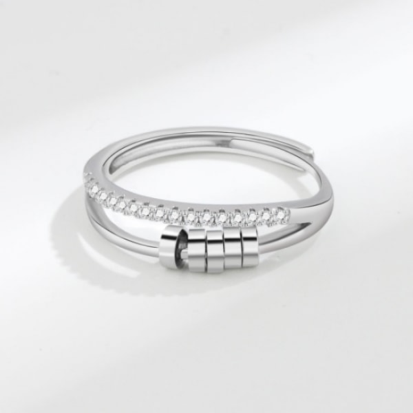 Anti-stress ring justerbar pegefinger ring multi-turn overførsel
