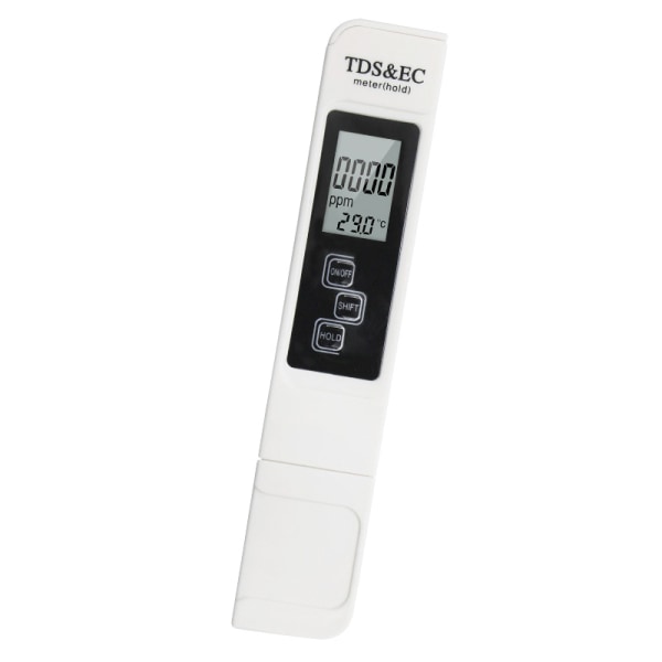 Elektronisk PH-måler, TDS&EC-målertemperatur, 4 i 1 vannkvalitet