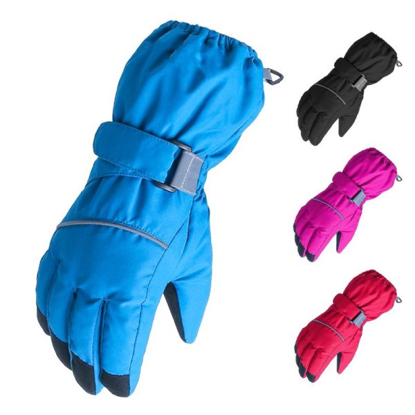 Varma handskar för barn 4-6 år, vintervattentäta snöhandskar