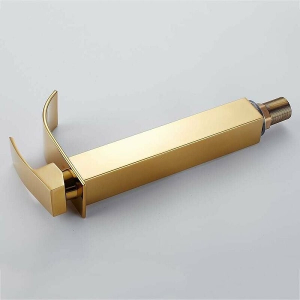 1 st guld badrum handfat kran hög vattenfall pip för handfat, Mod