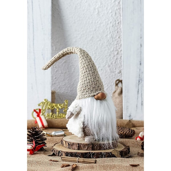 Håndlaget svensk Tomte-nisse, julealvdekorasjon eller