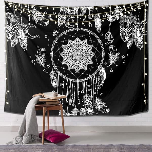 1 stk. drømmefanger, 200CM*150CM Mandala gobelin, Galaxy gobelin,