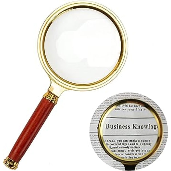 Handheld Magnifier, 10x Magnifying Glass for Home Learning, Readi